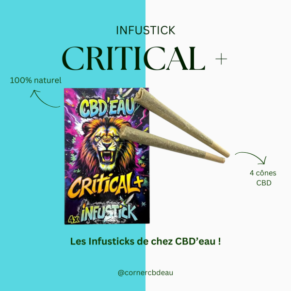 Lot 4 Infustick CBD Critical+ 7% CBD'eau