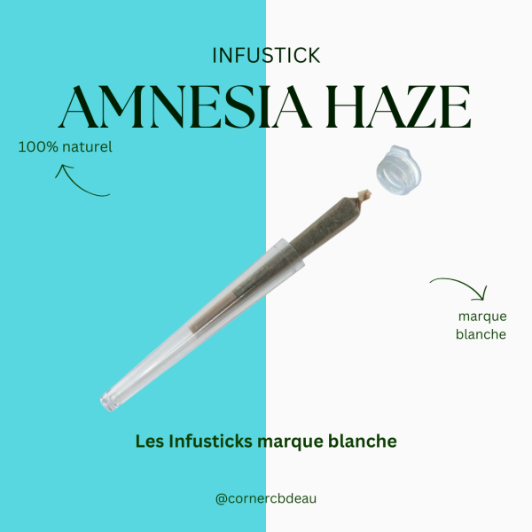 Infustick CBD Amnesia Haze Marque Blanche