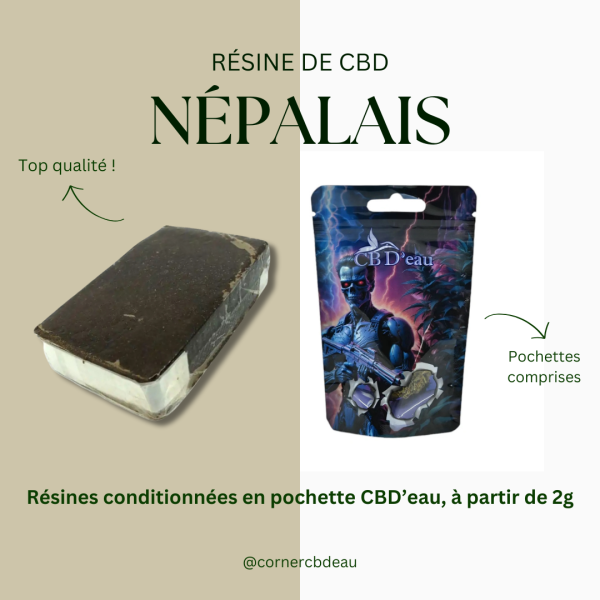 Résine CBD Népalais CBD'eau 25%