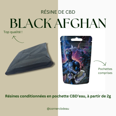 Résine CBD Black Afghan...