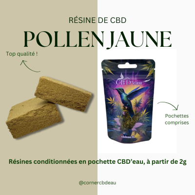 Résine Pollen CBD Jaune...
